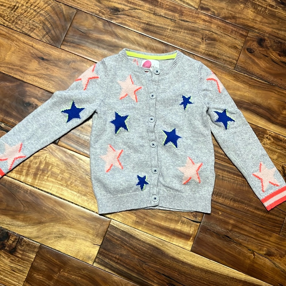 MiniBoden star print cardigan